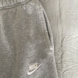 Grey Nike cuffed joggers